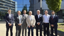 From left to right: Filippo Centamori (Regional Strategic Account Manager at BASF), Chris Jackman (Director Global Strategic Account Management at BASF), Holger Rönsch (Key-Account Management Germany at BASF, Stefan Van Beneden (Manager, Collision & Parts Channel Management at Toyota Motor Europe), Chris Titmarsh (Senior Vice President Global Automotive Refinish Coatings at BASF), Yannick Nehling (Product Owner Body Shop BOOST at BASF) and Pierangelo Culmone (Collision & Part Channel Management at Toyota Motor Europe).
(Photo: BASF Coatings) From left to right: Filippo Centamori (Regional Strategic Account Manager at BASF), Chris Jackman (Director Global Strategic Account Management at BASF), Holger Rönsch (Key-Account Management Germany at BASF, Stefan Van Beneden (Manager, Collision & Parts Channel Management at Toyota Motor Europe), Chris Titmarsh (Senior Vice President Global Automotive Refinish Coatings at BASF), Yannick Nehling (Product Owner Body Shop BOOST at BASF) and Pierangelo Culmone (Collision & Part Channel Management at Toyota Motor Europe).
(Photo: BASF Coatings)