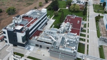 Aerial view of the Technology Comptence Center in Marchamalo (Guadalajara), Spain. Aerial view of the Technology Comptence Center in Marchamalo (Guadalajara), Spain.