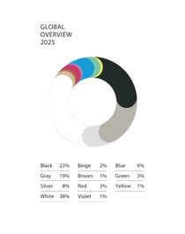 Global Color Report 2025 Pie Chart Global EN Global Color Report 2025 Pie Chart Global EN