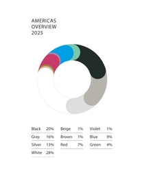 Global Color Report 2025 Pie Chart Americas EN Global Color Report 2025 Pie Chart Americas EN